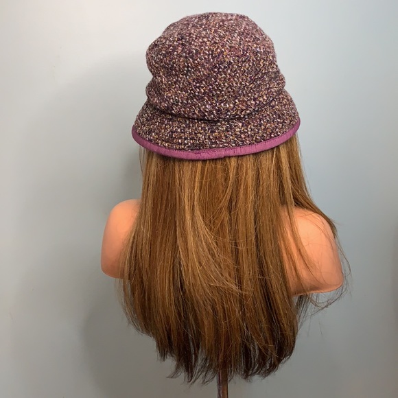 Fabrizo o Bernardí wool blend tweed hat made in Italy - Picture 4 of 7